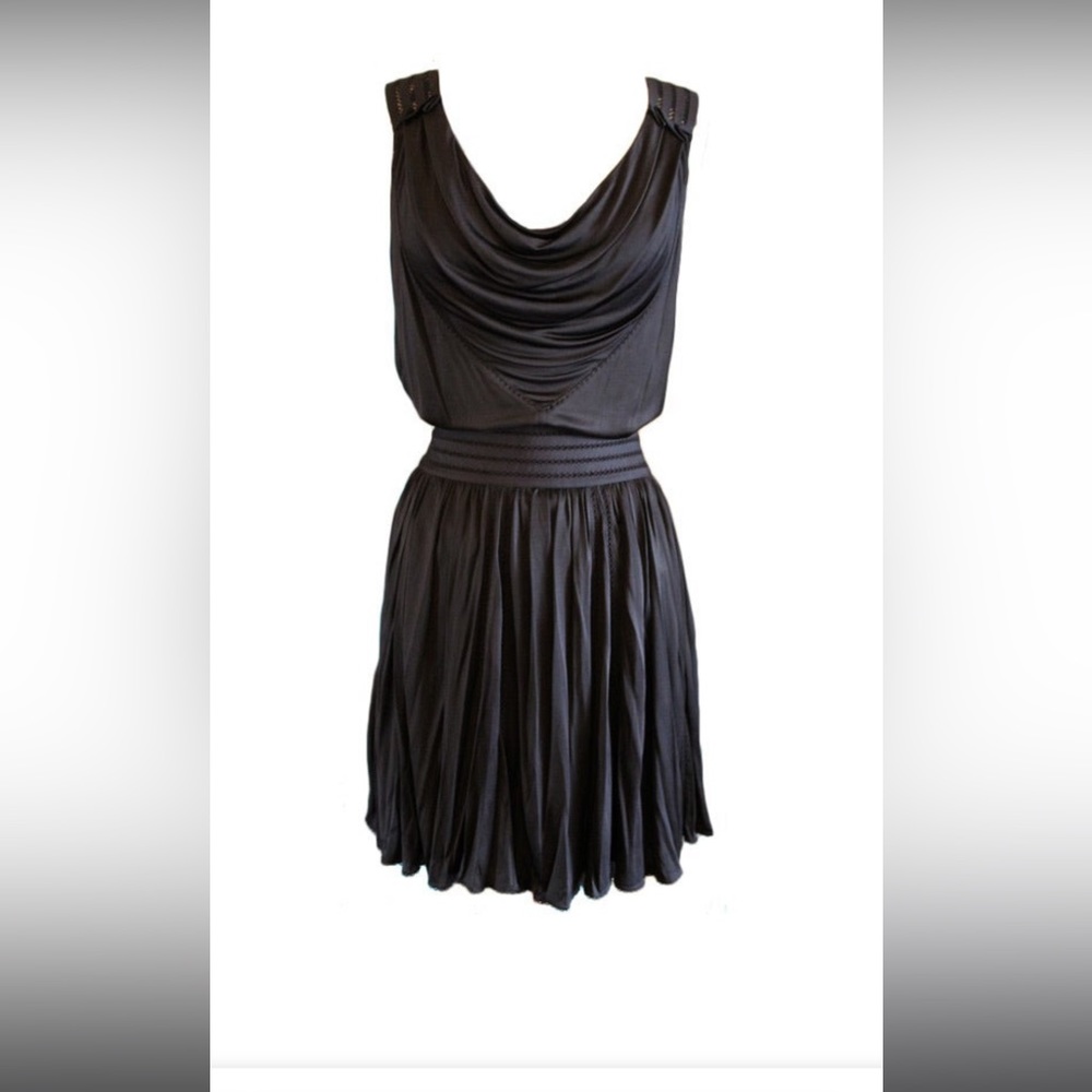 Louis Vuitton Black Jersey Top and Skirt Set